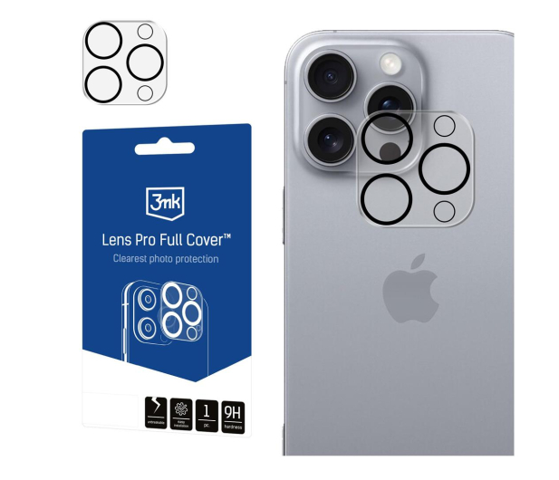 3MK Lens Pro Full Cover do iPhone 16 Pro/16 Pro Max 5903108588492 - 1277794 - zdjęcie